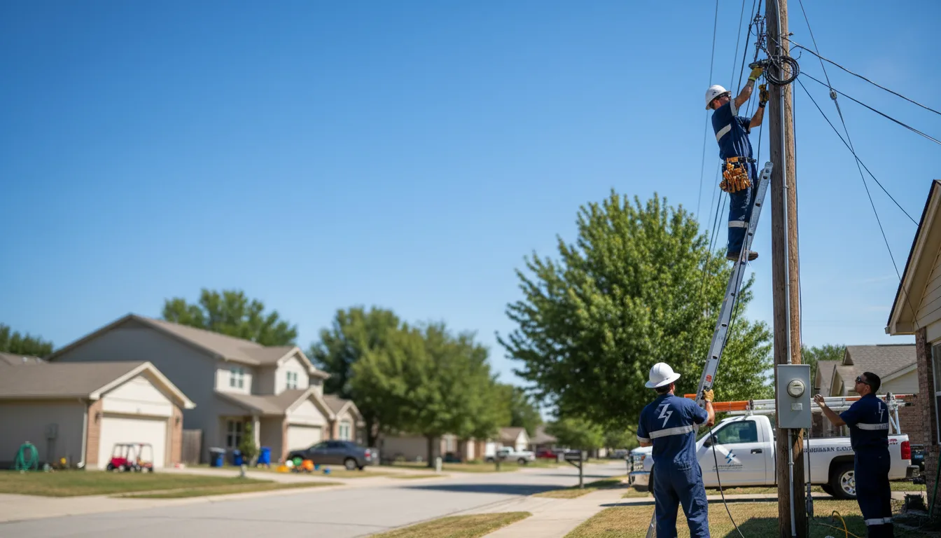 Residential electrician providing installation services in Hindsboro, IL